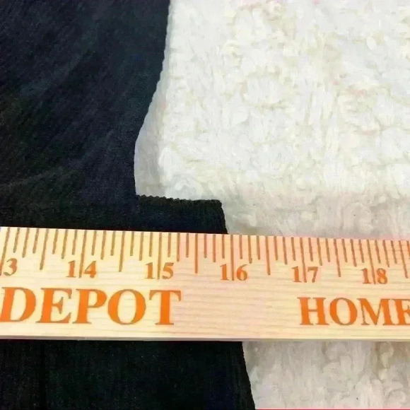 KORI America Coduroy Black Wide Leg Jumpsuit Sz M Cute Retro Preppy School Fall - Picture 12 of 14